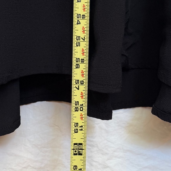 FLAX by Jeanne Englehart  Vintage Black Button-Front Midi Dress Large - Picture 5 of 5